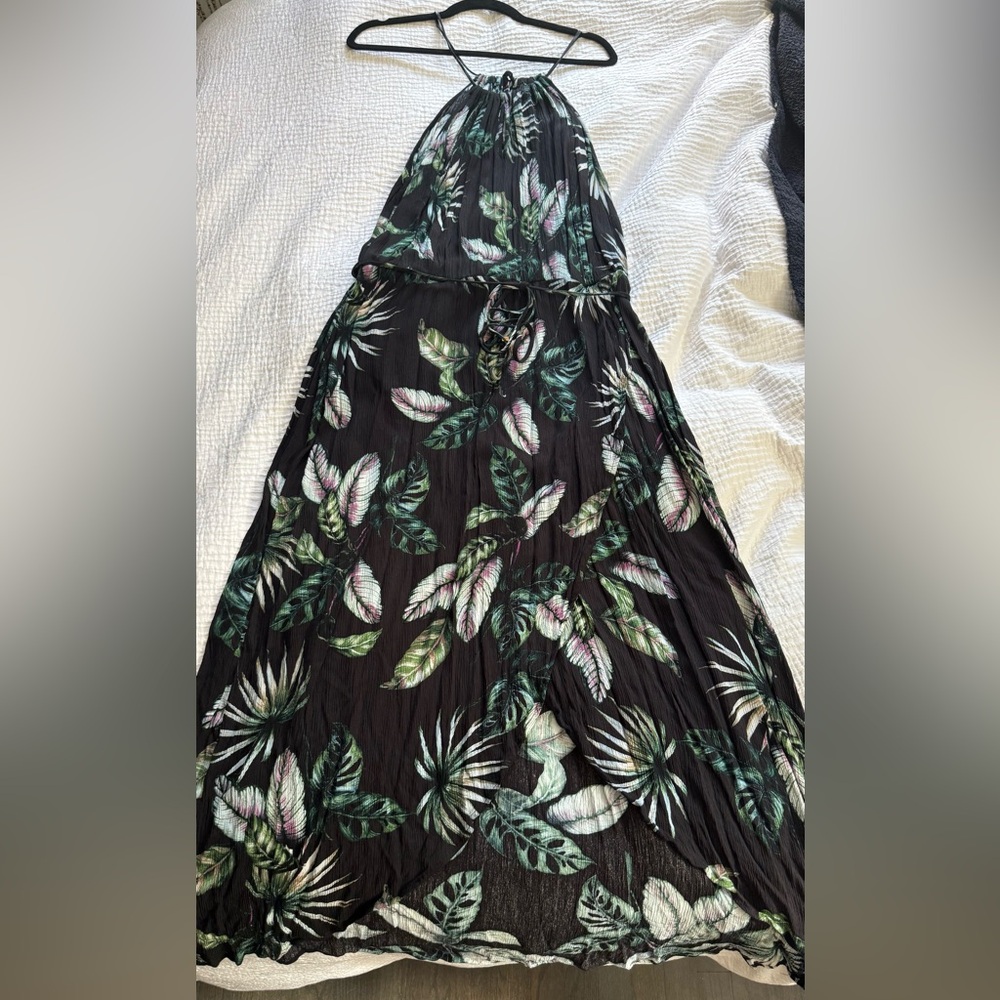 City Chic Halter Maxi Wrap Dress